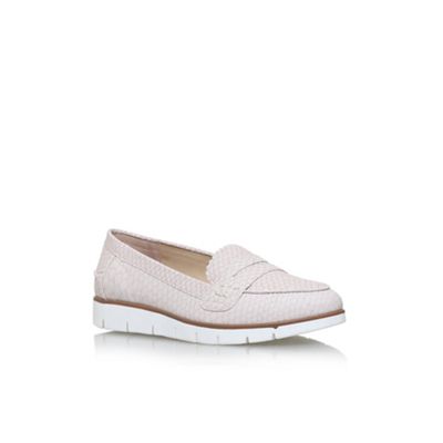 Natural nicole flat slip on loafers